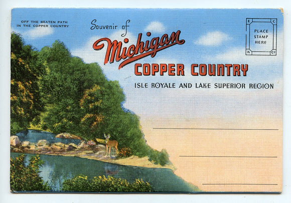 Souvenir of Michigan Copper Country, Isle Royale and Lake Superior Region [Postcard]