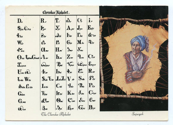 Cherokee Alphabet [Postcard]