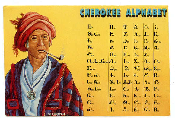 Cherokee Alphabet [Postcard]