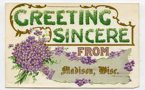 Greeting Sincere from Madison, WI [Postcard]