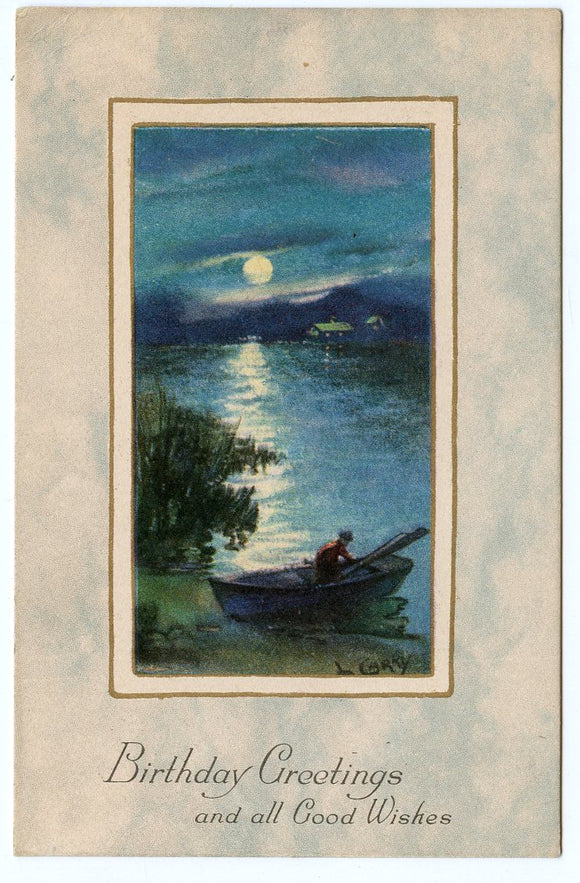 Birthday Greetings With All Good Wishes [Postcard]