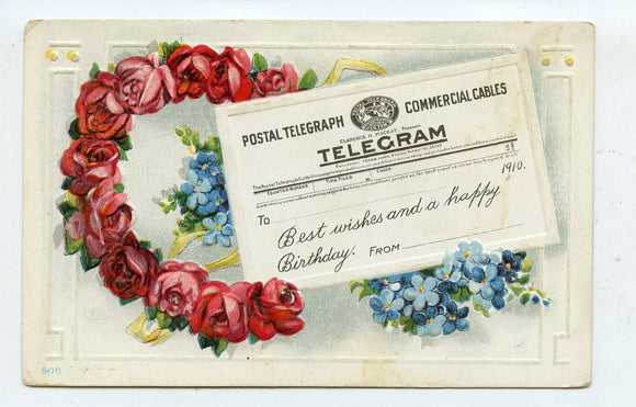 Best Wishes and a Happy Birthday [Postcard]