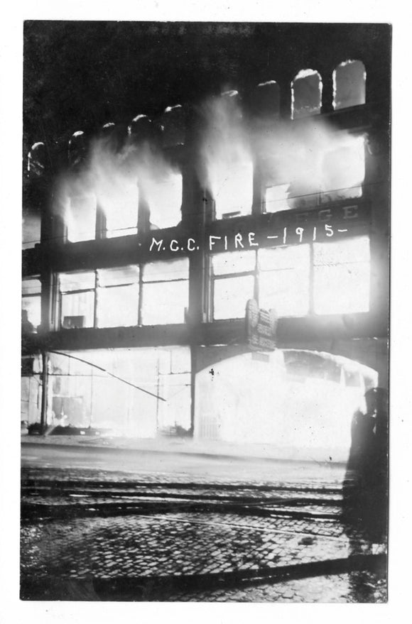 M. C. C. Fire, 1915, Mankato, MN [Postcard]