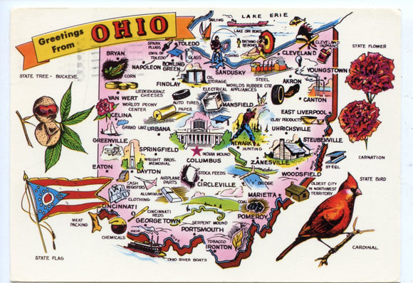 Greetings from Ohio [Postcard]