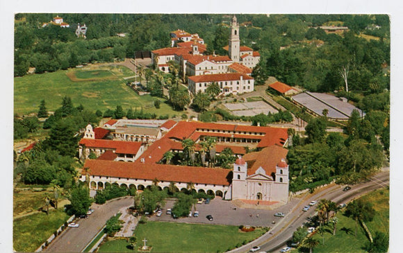 Mission Santa Barbara and St. Anthony's Seminary, Santa Barbara, CA [Postcard]