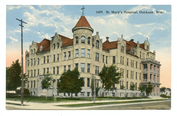 St. Mary's Hospital, Oshkosh, WI [Postcard]