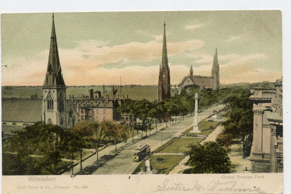 Grand Avenue Park, Milwaukee, WI [Postcard]