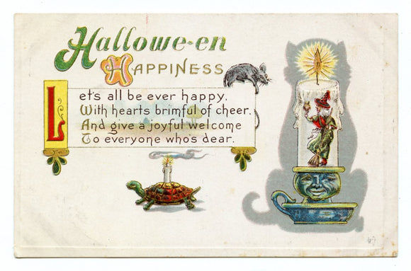Hallowe-en Happiness [Postcard]