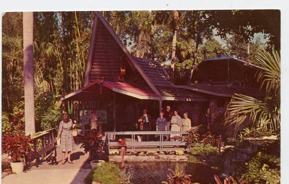 Attractive Balinese Entrance to McKee Jungle Gardens, Vero Beach, FL [Postcard]