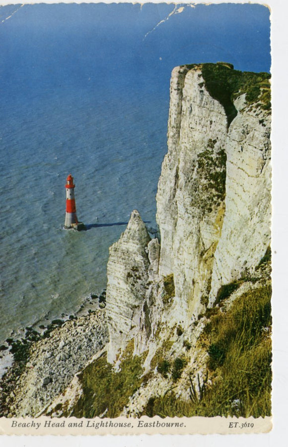 Beachy Head and Lighthouse, Eastbourne [Postcard]