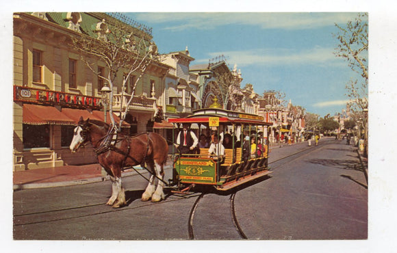 Horse-Drawn Street Car, Disneyland [Postcard]