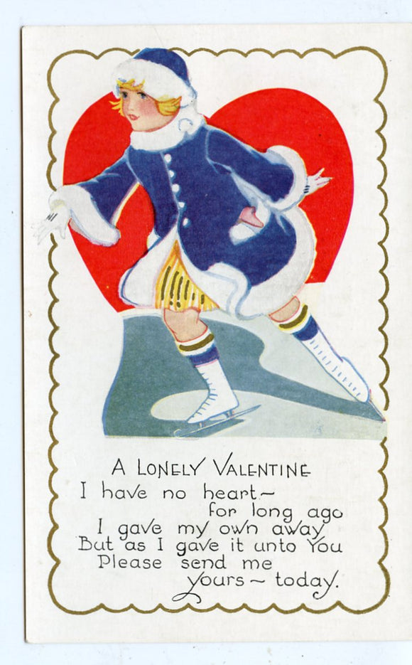A Lonely Valentine [Postcard]