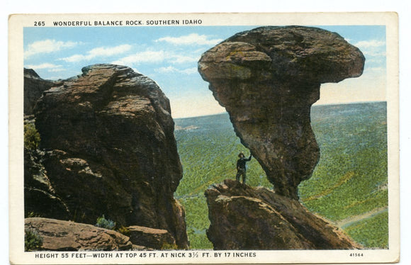 Wonderful Balance Rock, Southern Idaho [Postcard]