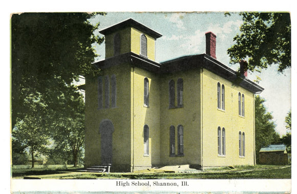 High School, Shannon, IL [Postcard]