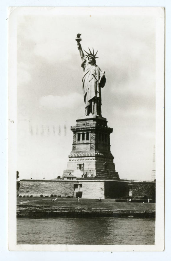 Statue of Liberty on Bedloes Island in New York Bay, New York City, NY [Postcard]