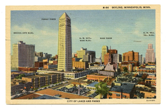 Skyline, Minneapolis, MN [Postcard]