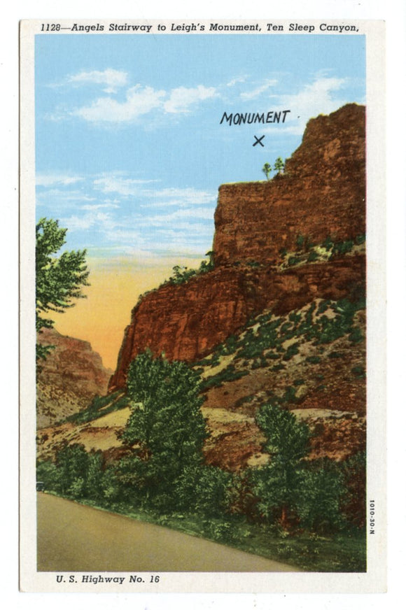 Angels Stairway to Leigh's Monument, Ten Sleep Canyon, WY [Postcard]