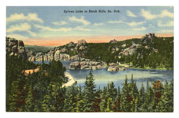 Sylvan Lake, Black Hills, SD [Postcard]