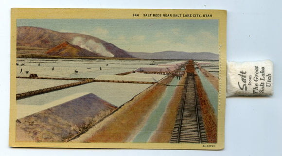 Salt Beds Near Salt Lake City, UT [Postcard]