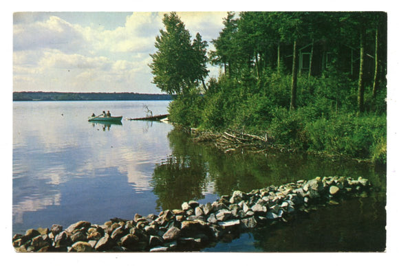 Let's Go Fishing, Presque Isle Lake, WI [Postcard]