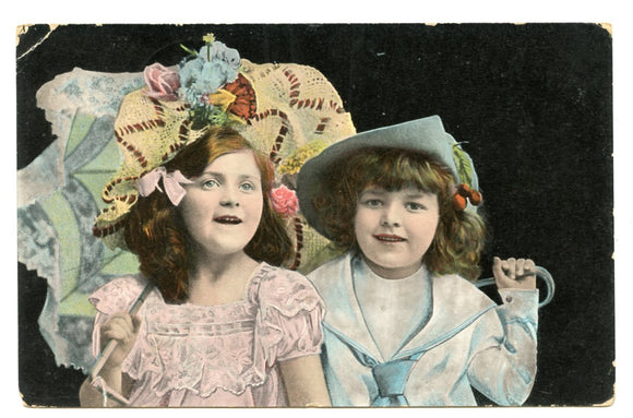 Two Cute Girls [Postcard]