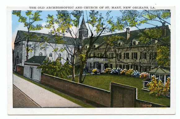 The Old Archbishopric and Church of St. Mary, New Orleans, LA [Postcard]