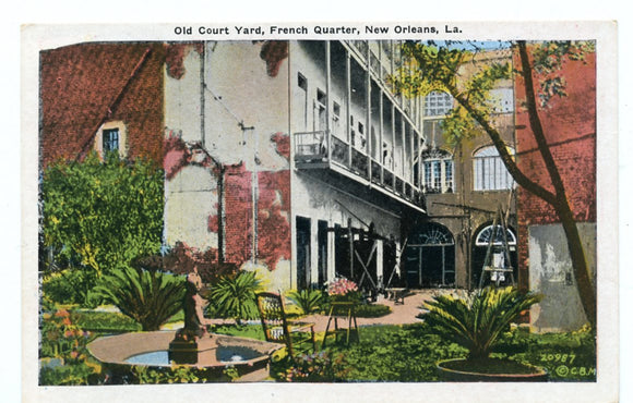 Old Court Yard, French Quarter, New Orleans, LA [Postcard]