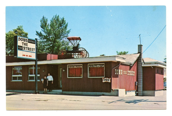 Down The Street, 6913 N. Milwaukee Ave., Niles, IL [Postcard]