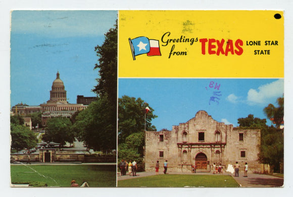Greetings from Texas, Lone Star State [Postcard]