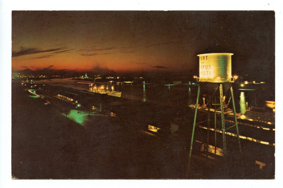 Sunset, Port of Corpus Christi, TX [Postcard]