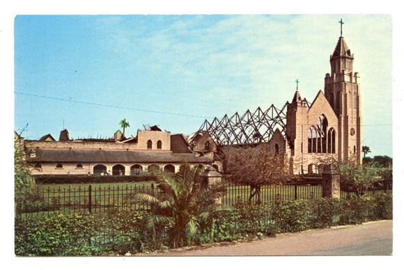 The Charred Skeletal Remains of the Shrine of San Juan, Rio Grande Valley, TX [Postcard]