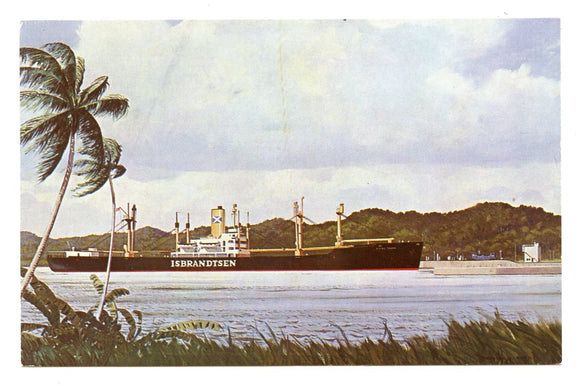 Isbrandtsen American Flying Trader, Panama Canal [Postcard]