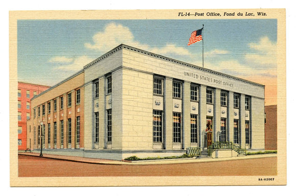 Post Office, Fond du Lac, WI [Postcard]