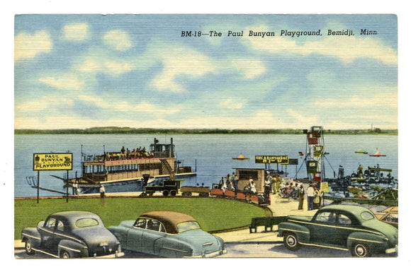 The Paul Bunyan Playground, Bemidji, MN [Postcard]