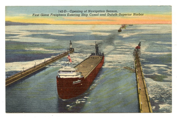 Opening of Navigation Season, Duluth-Superior Harbor [Postcard]