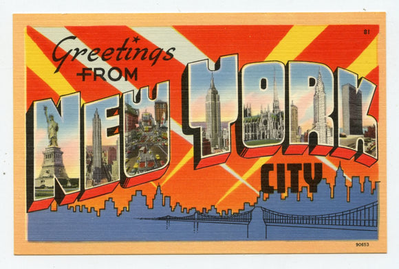 Greetings from New York City, NY [Postcard]