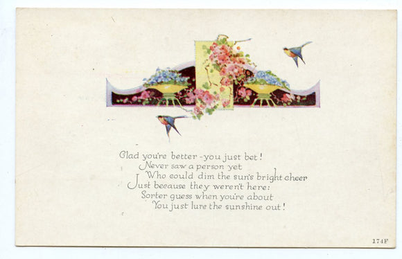 Glad You're Better [Postcard]