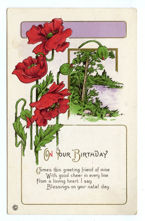 On Your Birthday [Postcard]