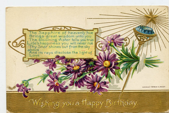 Wishing You a Happy Birthday [Postcard]
