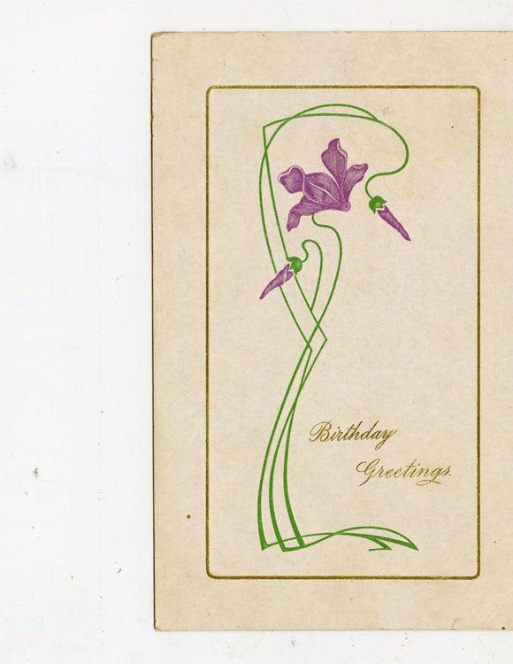 Birthday Greetings [Postcard]