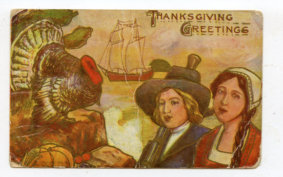 Thanksgiving Greetings [Postcard]
