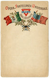 American Italian YMCA "Opera di Fratellanza Universale" Antique WWI Soldier [Postcard]