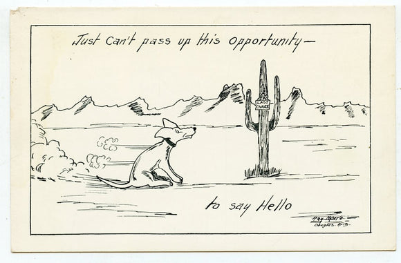 Just Can't Pass Up This Opportunity to Say Hello [Postcard]