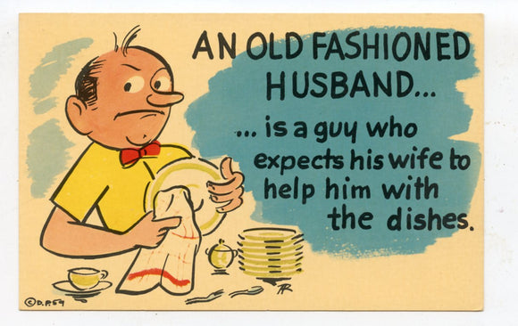 An Old Fashioned Husband [Postcard]