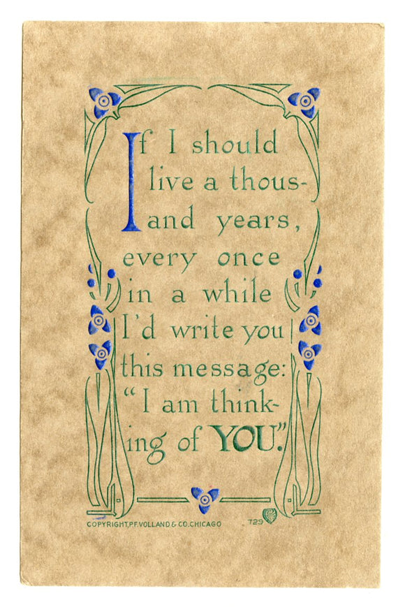 I Am Thinking of You [Postcard]