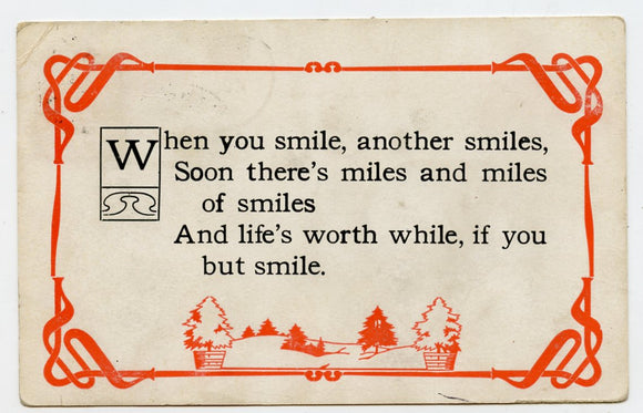 When You Smile, Another Smiles [Postcard]