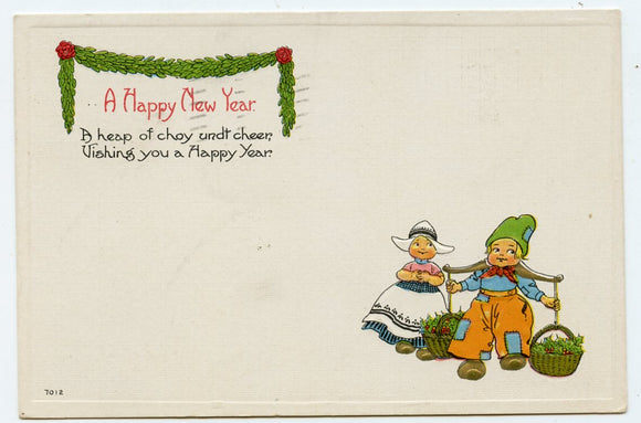 A Happy New Year [Postcard]