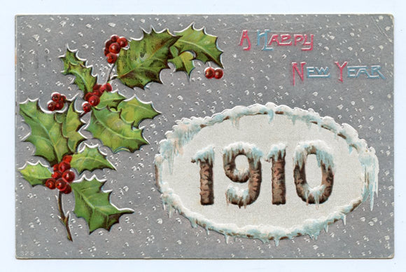 A Happy New Year 1910 [Postcard]