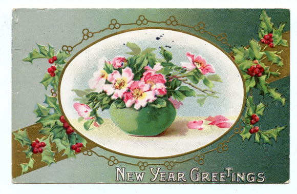New Year Greetings [Postcard]