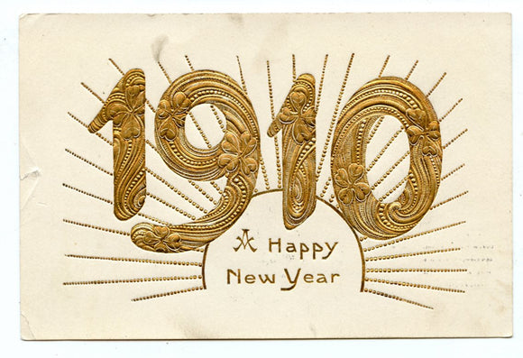 A Happy New Year 1910 [Postcard]